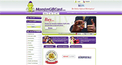 Desktop Screenshot of monstergiftcard.com